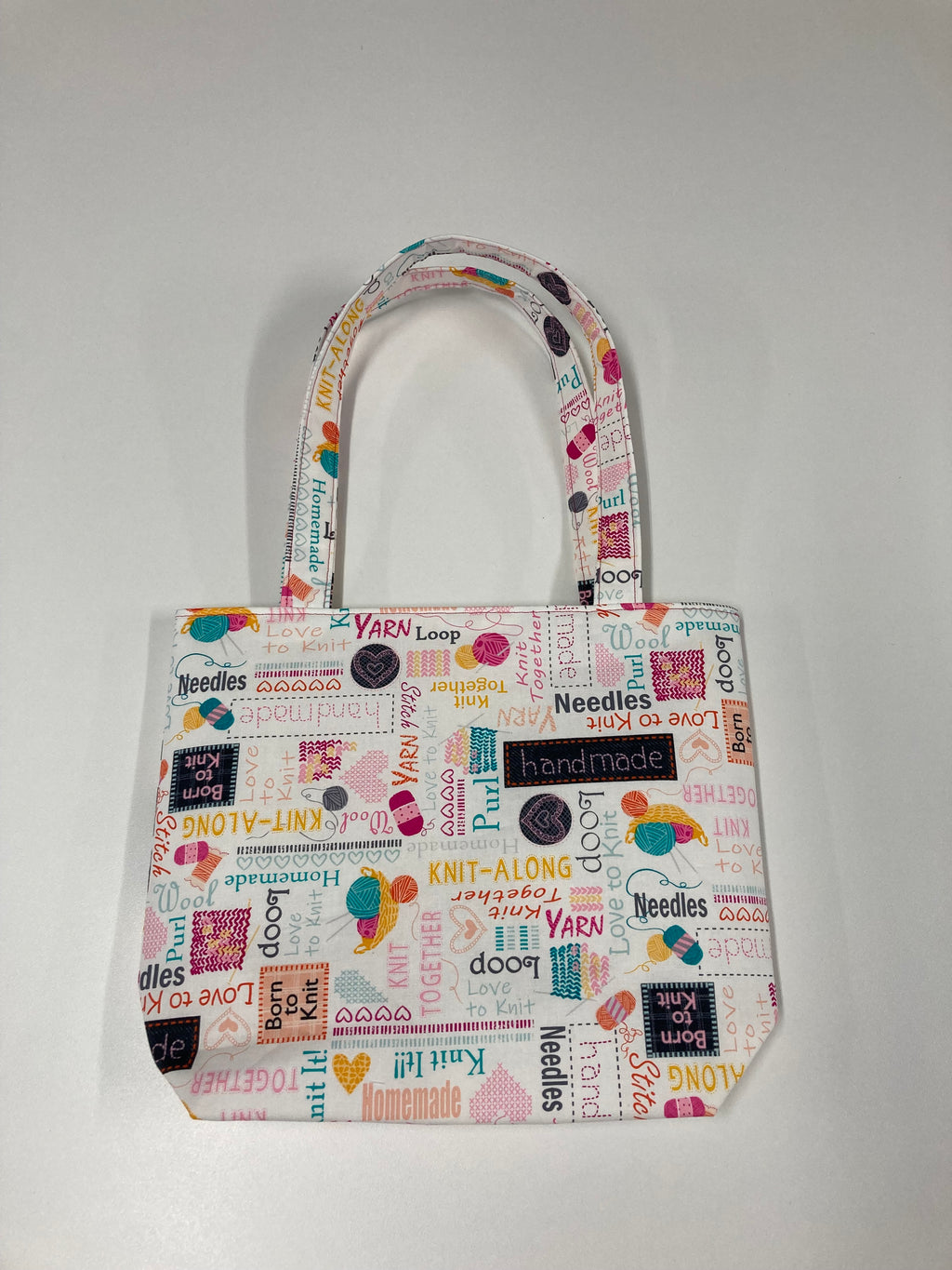 Medium Tote Bag - Words to Knit By