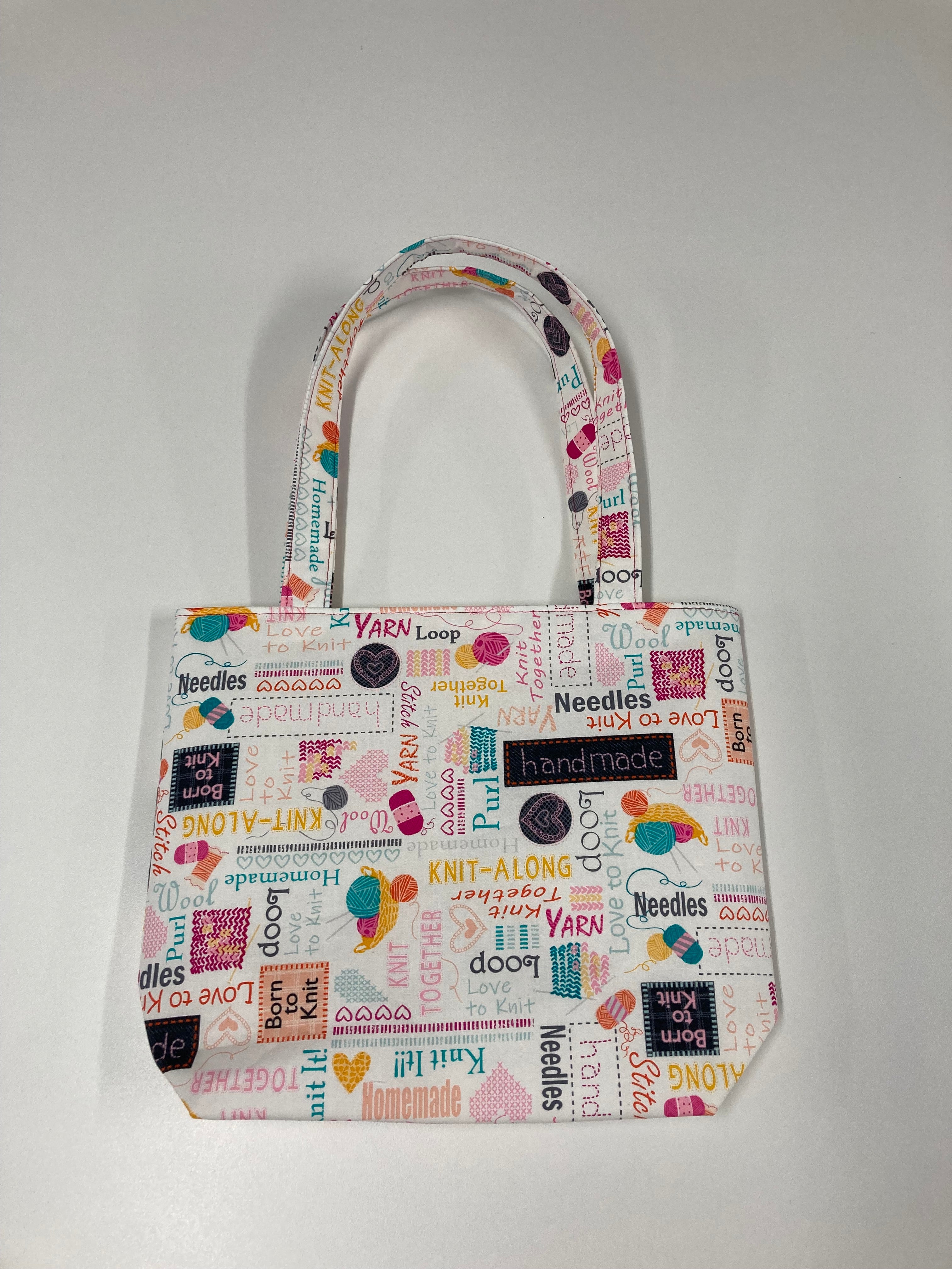 Medium Tote Bag - Words to Knit By
