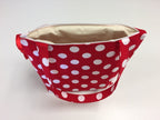 Medium Tote Bag with Zip - Red Spot