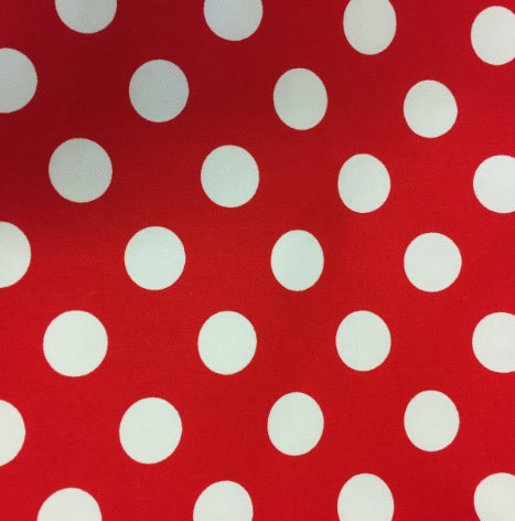 Medium Tote Bag with Zip - Red Spot