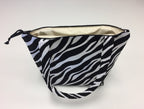 Medium Tote Bag with Zip - Zebra Print