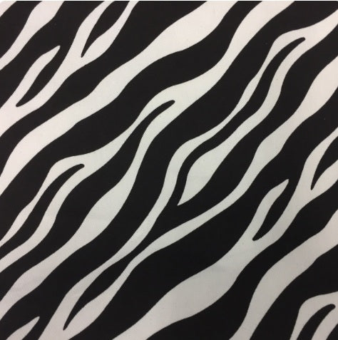 Medium Tote Bag with Zip - Zebra Print