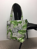 Medium Tote Bag with Zip - Elephants