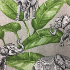 Medium Tote Bag with Zip - Elephants