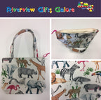 Medium Tote Bag with Zip - Safari