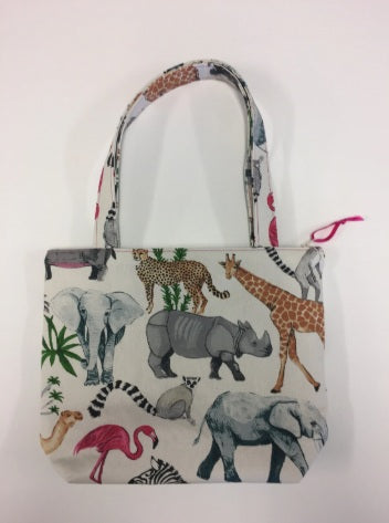 Medium Tote Bag with Zip - Safari