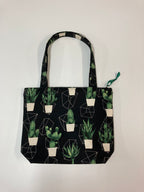 Medium Tote Bag with Zip - Cactus
