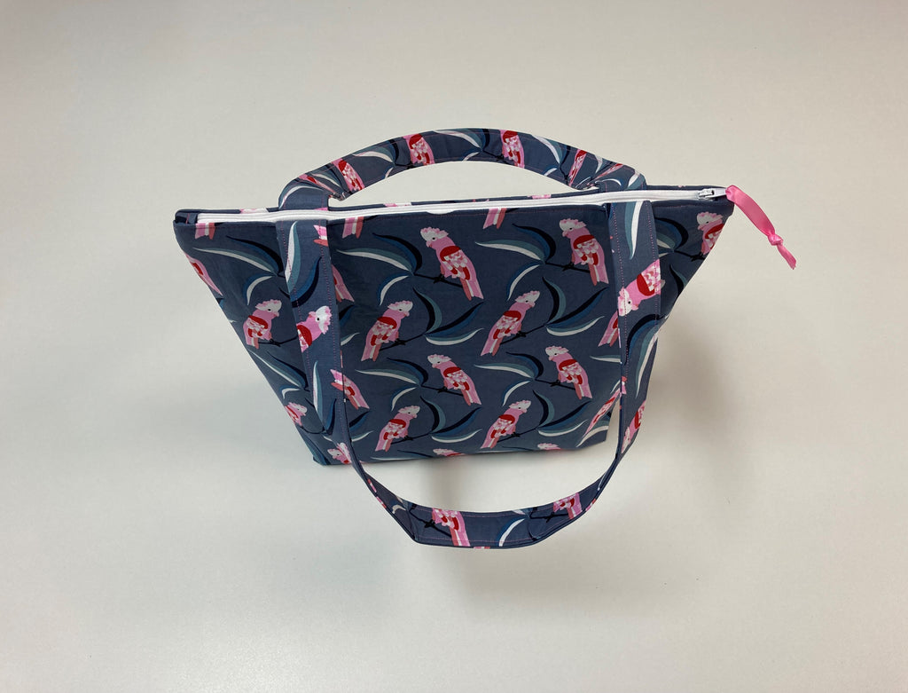 Medium Tote Bag with Zip - Galahs