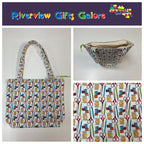 Medium Tote Bag with Zip - Sewing