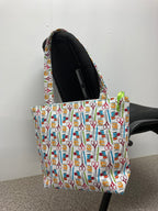 Medium Tote Bag with Zip - Sewing