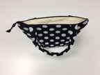 Medium Tote Bag with Zip - Black Spot