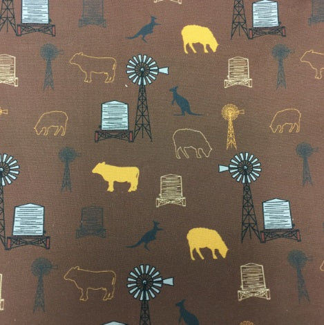 Medium Tote Bag with Zip - Farmers Fighting Spirit - Animals