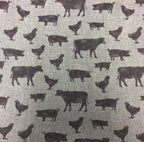 Medium Tote Bag with Zip - Farm Sweet Farm - Animals