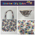 Medium Tote Bag with Zip - White Cockatoo