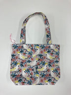 Medium Tote Bag with Zip - White Cockatoo