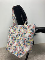 Medium Tote Bag with Zip - White Cockatoo