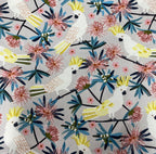 Medium Tote Bag with Zip - White Cockatoo
