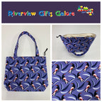Medium Tote Bag with Zip - Magpie