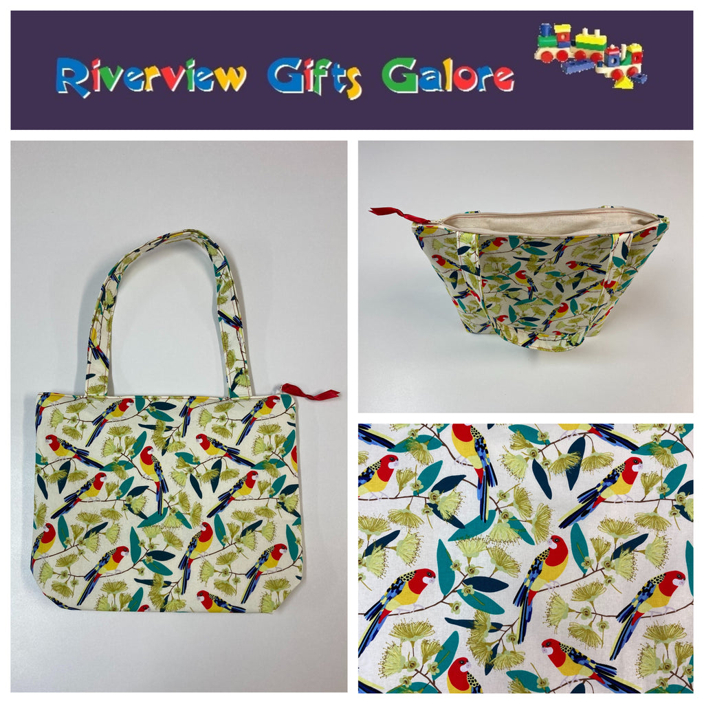 Medium Tote Bag with Zip - Rosella