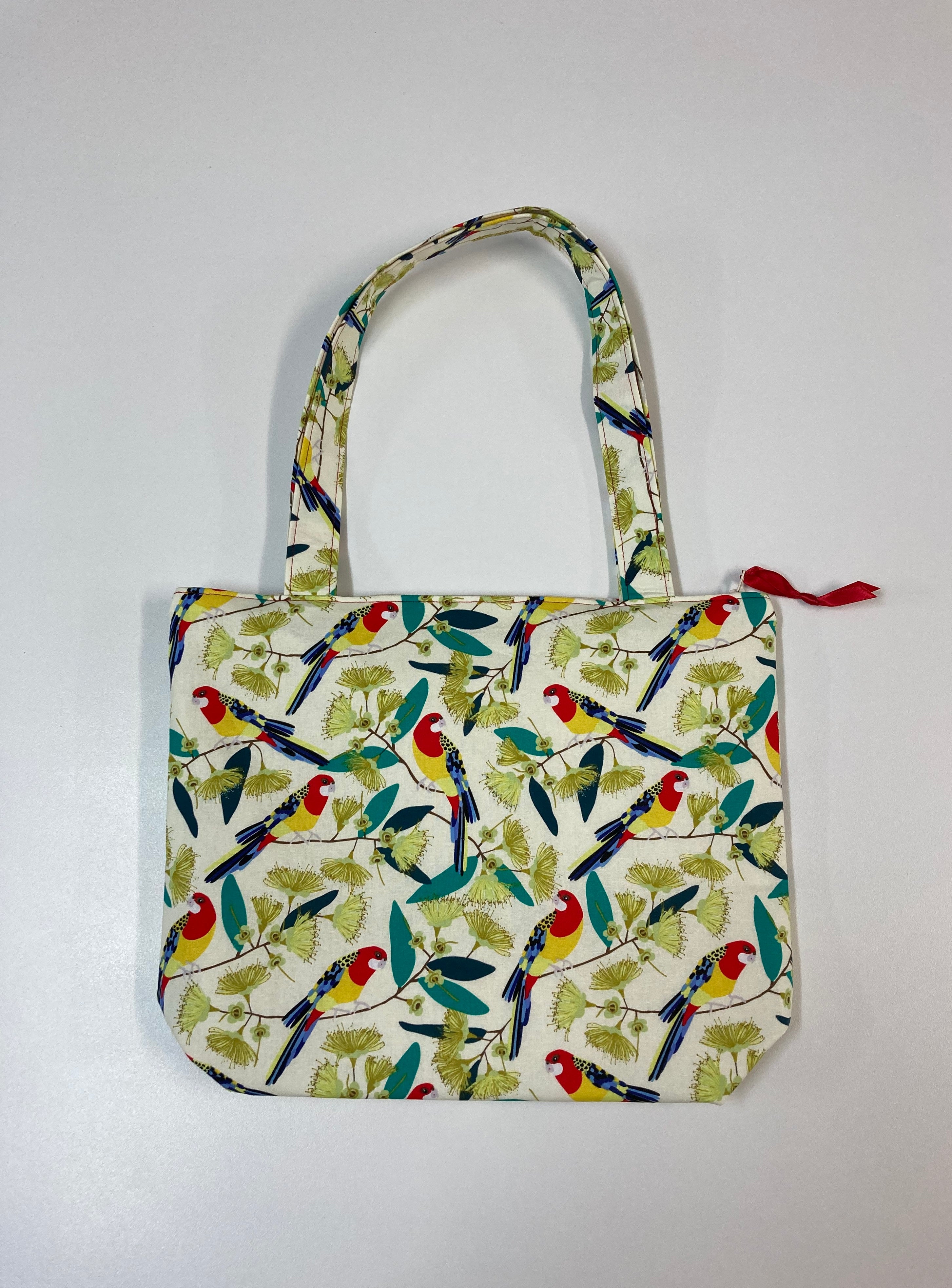Medium Tote Bag with Zip - Rosella