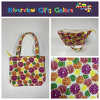 Medium Tote Bag with Zip - Citrus