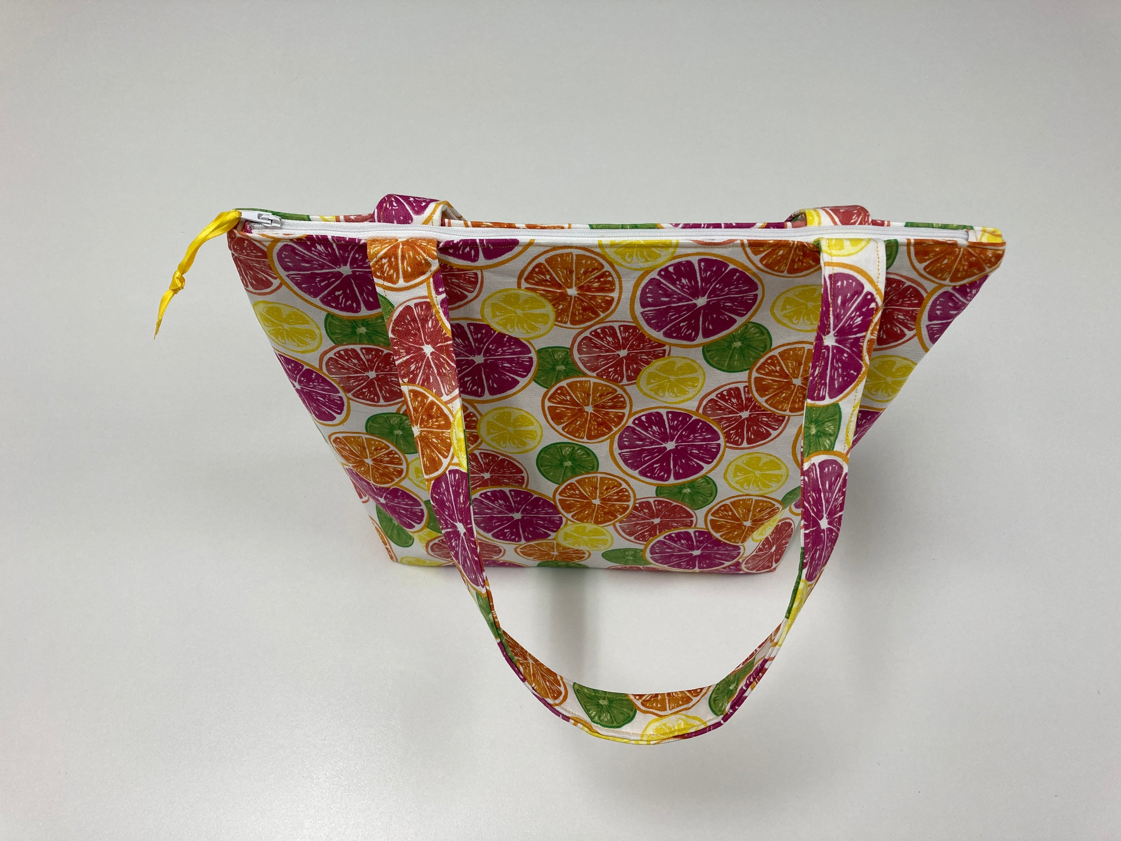 Medium Tote Bag with Zip - Citrus