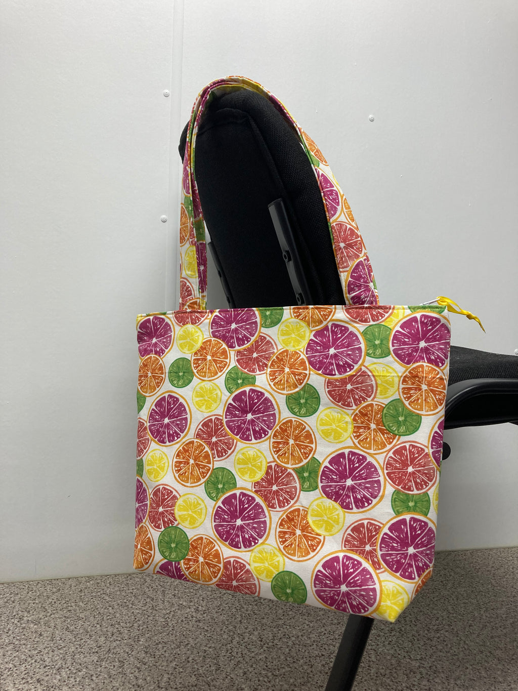 Medium Tote Bag with Zip - Citrus