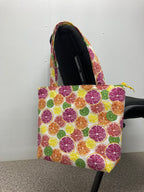 Medium Tote Bag with Zip - Citrus