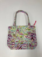 Medium Tote Bag with Zip - Rainbow Ferns