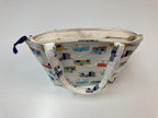 Medium Tote Bag with Zip - Caravans