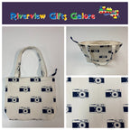 Medium Tote Bag with Zip - Cameras