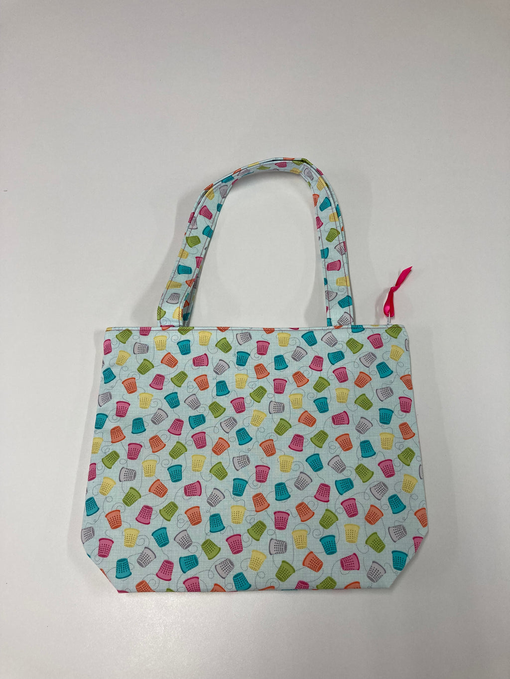 Medium Tote Bag with Zip - Thimbles