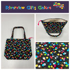 Medium Tote Bag with Zip - Little Yarn Balls