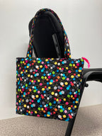 Medium Tote Bag with Zip - Little Yarn Balls
