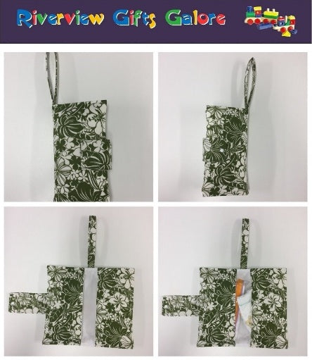 Nappy Wallet – Green Hibiscus