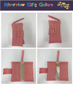 Nappy Wallet – Watermelon Chevron