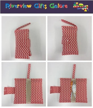 Nappy Wallet – Watermelon Chevron