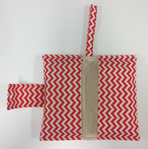 Nappy Wallet – Watermelon Chevron