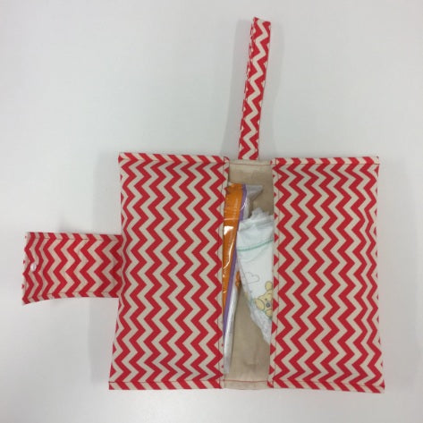 Nappy Wallet – Watermelon Chevron