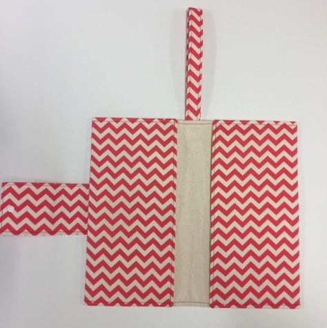 Nappy Wallet – Watermelon Chevron