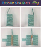 Nappy Wallet – Aqua Chevron