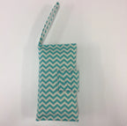 Nappy Wallet – Aqua Chevron
