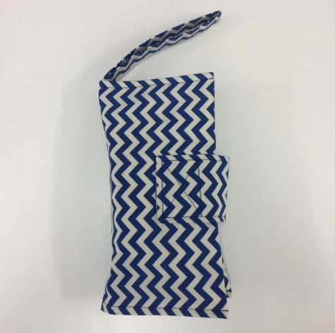 Nappy Wallet – Blue Chevron