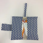 Nappy Wallet – Blue Chevron
