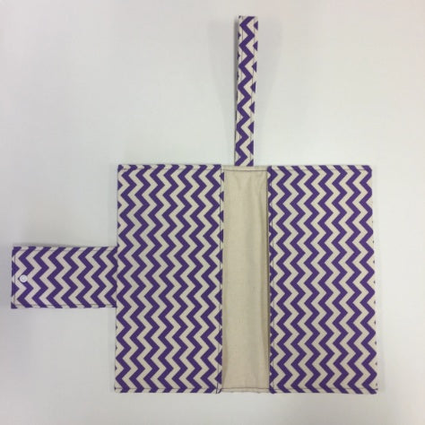 Nappy Wallet – Purple Chevron