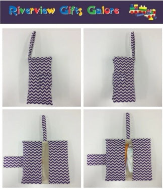 Nappy Wallet – Purple Chevron