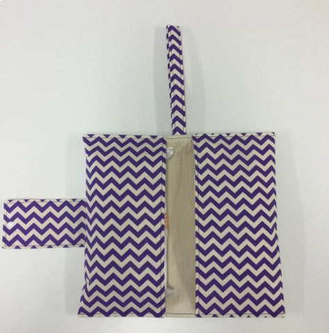 Nappy Wallet – Purple Chevron