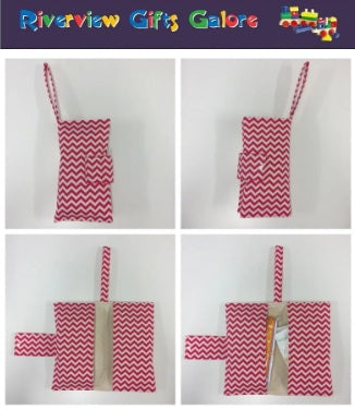 Nappy Wallet – Pink Chevron