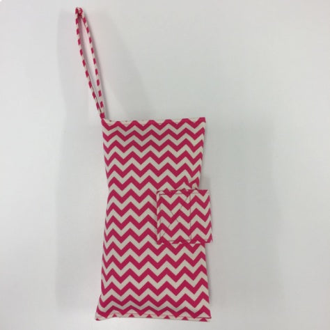 Nappy Wallet – Pink Chevron