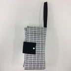 Nappy Wallet – Black Check Pattern